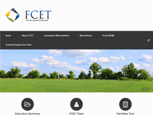 Tablet Screenshot of fcet-inc.com